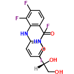 InChI=1/C16H14F3IN2O4/c17-11-3-2-10(16(25)22-26-7-9(24)6-23)15(14(11)19)21-13-4-1-8(20)5-12(13)18/h1-5,9,21,23-24H,6-7H2,(H,22,25)/t9-/m1/s1