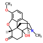 InChI=1/C18H21NO4/c1-19-8-7-17-14-10-3-4-12(22-2)15(14)23-16(17)11(20)5-6-18(17,21)13(19)9-10/h3-4,13,16,21H,5-9H2,1-2H3/t13-,16+,17+,18?/m1/s1