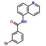 InChI=1/C16H11BrN2O/c17-12-5-1-4-11(10-12)16(20)19-15-8-2-7-14-13(15)6-3-9-18-14/h1-10H,(H,19,20)