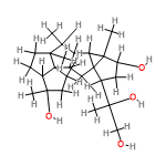 InChI=1/C25H40O4/c1-13-18-14(24-9-8-21(3,28)15(24)6-7-20(13,24)2)11-25-16(22(4,29)12-26)10-17(27)23(25,5)19(18)25/h13-19,26-29H,6-12H2,1-5H3/t13-,14-,15-,16-,17-,18-,19-,20-,21-,22+,23-,24-,25+/m0/s1