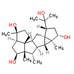 InChI=1/C25H40O4/c1-12-18-13(24-8-7-21(4,29)15(24)10-16(26)22(12,24)5)11-25-14(20(2,3)28)9-17(27)23(25,6)19(18)25/h12-19,26-29H,7-11H2,1-6H3/t12-,13-,14-,15-,16-,17-,18-,19-,21-,22+,23-,24-,25+/m0/s1