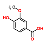 InChI=1/C8H8O4/c1-12-7-4-5(8(10)11)2-3-6(7)9/h2-4,9H,1H3,(H,10,11)