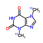 InChI=1/C7H8N4O2/c1-10-3-8-5-4(10)6(12)9-7(13)11(5)2/h3H,1-2H3,(H,9,12,13)/i1+1,2+1