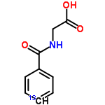 InChI=1/C9H9NO3/c11-8(12)6-10-9(13)7-4-2-1-3-5-7/h1-5H,6H2,(H,10,13)(H,11,12)/i1+1