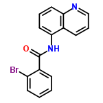 InChI=1/C16H11BrN2O/c17-13-7-2-1-5-11(13)16(20)19-15-9-3-8-14-12(15)6-4-10-18-14/h1-10H,(H,19,20)