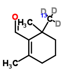 InChI=1/C10H16O/c1-8-5-4-6-10(2,3)9(8)7-11/h7H,4-6H2,1-3H3/i2+1D3