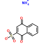 InChI=1/C10H6O5S.H3N/c11-8-5-9(16(13,14)15)10(12)7-4-2-1-3-6(7)8;/h1-5H,(H,13,14,15);1H3