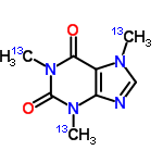 InChI=1/C8H10N4O2/c1-10-4-9-6-5(10)7(13)12(3)8(14)11(6)2/h4H,1-3H3/i1+1,2+1,3+1