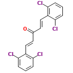 InChI=1/C17H10Cl4O/c18-14-3-1-4-15(19)12(14)9-7-11(22)8-10-13-16(20)5-2-6-17(13)21/h1-10H/b9-7+,10-8+