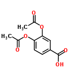 InChI=1/C11H10O6/c1-6(12)16-9-4-3-8(11(14)15)5-10(9)17-7(2)13/h3-5H,1-2H3,(H,14,15)