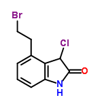 InChI=1/C10H9BrClNO/c11-5-4-6-2-1-3-7-8(6)9(12)10(14)13-7/h1-3,9H,4-5H2,(H,13,14)