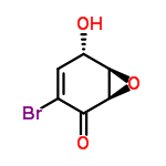 InChI=1/C6H5BrO3/c7-2-1-3(8)5-6(10-5)4(2)9/h1,3,5-6,8H/t3-,5+,6-/m0/s1