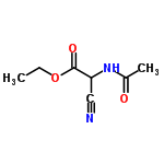 InChI=1/C7H10N2O3/c1-3-12-7(11)6(4-8)9-5(2)10/h6H,3H2,1-2H3,(H,9,10)