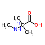 InChI=1/C5H11NO2/c1-5(2,6-3)4(7)8/h6H,1-3H3,(H,7,8)/i5-1