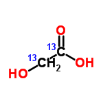 InChI=1/C2H4O3/c3-1-2(4)5/h3H,1H2,(H,4,5)/i1+1,2+1