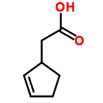 InChI=1/C7H10O2/c8-7(9)5-6-3-1-2-4-6/h1,3,6H,2,4-5H2,(H,8,9)