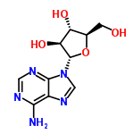 InChI=1/C10H13N5O4/c11-8-5-9(13-2-12-8)15(3-14-5)10-7(18)6(17)4(1-16)19-10/h2-4,6-7,10,16-18H,1H2,(H2,11,12,13)/t4-,6-,7+,10+/m1/s1