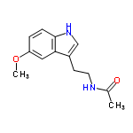 InChI=1/C13H16N2O2/c1-9(16)14-6-5-10-8-15-13-4-3-11(17-2)7-12(10)13/h3-4,7-8,15H,5-6H2,1-2H3,(H,14,16)