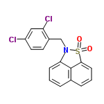 InChI=1/C17H11Cl2NO2S/c18-13-8-7-12(14(19)9-13)10-20-15-5-1-3-11-4-2-6-16(17(11)15)23(20,21)22/h1-9H,10H2