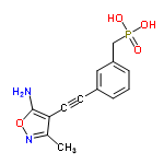 InChI=1/C13H13N2O4P/c1-9-12(13(14)19-15-9)6-5-10-3-2-4-11(7-10)8-20(16,17)18/h2-4,7H,8,14H2,1H3,(H2,16,17,18)