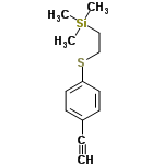 InChI=1/C13H18SSi/c1-5-12-6-8-13(9-7-12)14-10-11-15(2,3)4/h1,6-9H,10-11H2,2-4H3