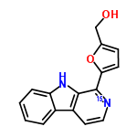 InChI=1/C16H12N2O2/c19-9-10-5-6-14(20-10)16-15-12(7-8-17-16)11-3-1-2-4-13(11)18-15/h1-8,18-19H,9H2/i17+1