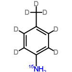 InChI=1/C7H9N/c1-6-2-4-7(8)5-3-6/h2-5H,8H2,1H3/i1D3,2D,3D,4D,5D,8+1