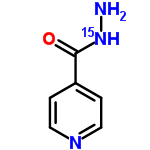 InChI=1/C6H7N3O/c7-9-6(10)5-1-3-8-4-2-5/h1-4H,7H2,(H,9,10)/i9+1