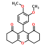 InChI=1/C21H22O5/c1-24-15-10-9-12(11-18(15)25-2)19-20-13(22)5-3-7-16(20)26-17-8-4-6-14(23)21(17)19/h9-11,19H,3-8H2,1-2H3