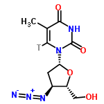 InChI=1/C10H13N5O4/c1-5-3-15(10(18)12-9(5)17)8-2-6(13-14-11)7(4-16)19-8/h3,6-8,16H,2,4H2,1H3,(H,12,17,18)/t6-,7+,8+/m0/s1/i3T