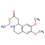 InChI=1/C15H21NO4/c1-4-20-15(17)9-12-11-8-14(19-3)13(18-2)7-10(11)5-6-16-12/h7-8,12,16H,4-6,9H2,1-3H3