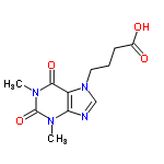 InChI=1/C11H14N4O4/c1-13-9-8(10(18)14(2)11(13)19)15(6-12-9)5-3-4-7(16)17/h6H,3-5H2,1-2H3,(H,16,17)