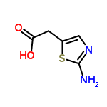 InChI=1/C5H6N2O2S/c6-5-7-2-3(10-5)1-4(8)9/h2H,1H2,(H2,6,7)(H,8,9)