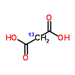 InChI=1/C3H4O4/c4-2(5)1-3(6)7/h1H2,(H,4,5)(H,6,7)/i1+1