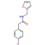 InChI=1/C13H12FNO2/c14-11-5-3-10(4-6-11)8-13(16)15-9-12-2-1-7-17-12/h1-7H,8-9H2,(H,15,16)