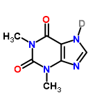 InChI=1/C7H8N4O2/c1-10-5-4(8-3-9-5)6(12)11(2)7(10)13/h3H,1-2H3,(H,8,9)/i/hD