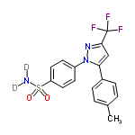 InChI=1/C17H14F3N3O2S/c1-11-2-4-12(5-3-11)15-10-16(17(18,19)20)22-23(15)13-6-8-14(9-7-13)26(21,24)25/h2-10H,1H3,(H2,21,24,25)/i/hD2