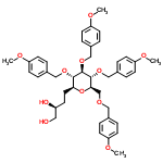 InChI=1/C42H52O11/c1-45-34-14-5-29(6-15-34)24-49-28-39-41(51-26-31-9-18-36(47-3)19-10-31)42(52-27-32-11-20-37(48-4)21-12-32)40(38(53-39)22-13-33(44)23-43)50-25-30-7-16-35(46-2)17-8-30/h5-12,14-21,33,38-44H,13,22-28H2,1-4H3/t33-,38-,39+,40-,41+,42+/m0/s1