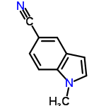 InChI=1/C10H8N2/c1-12-5-4-9-6-8(7-11)2-3-10(9)12/h2-6H,1H3