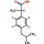 InChI=1/C13H18O2/c1-9(2)8-11-4-6-12(7-5-11)10(3)13(14)15/h4-7,9-10H,8H2,1-3H3,(H,14,15)/i4D,5D,6D,7D,10D