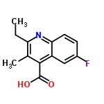 InChI=1/C13H12FNO2/c1-3-10-7(2)12(13(16)17)9-6-8(14)4-5-11(9)15-10/h4-6H,3H2,1-2H3,(H,16,17)