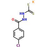 InChI=1/C8H7ClN2OS2.K/c9-6-3-1-5(2-4-6)7(12)10-11-8(13)14;/h1-4H,(H,10,12)(H2,11,13,14);/q;+1/p-1