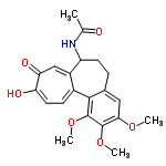 InChI=1/C21H23NO6/c1-11(23)22-15-7-5-12-9-18(26-2)20(27-3)21(28-4)19(12)13-6-8-16(24)17(25)10-14(13)15/h6,8-10,15H,5,7H2,1-4H3,(H,22,23)(H,24,25)