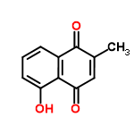 InChI=1/C11H8O3/c1-6-5-9(13)10-7(11(6)14)3-2-4-8(10)12/h2-5,12H,1H3