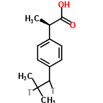 InChI=1/C13H18O2/c1-9(2)8-11-4-6-12(7-5-11)10(3)13(14)15/h4-7,9-10H,8H2,1-3H3,(H,14,15)/t10-/m1/s1/i8T,9T/t8?,10-