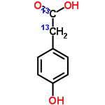 InChI=1/C8H8O3/c9-7-3-1-6(2-4-7)5-8(10)11/h1-4,9H,5H2,(H,10,11)/i5+1,8+1